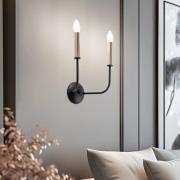 Væglampe Hedwig, 2 lyskilder i lysestage-design