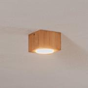 Envostar Ernest Downlight GX53 i træ, kantet