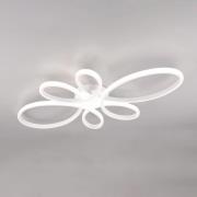 Fly LED-loftslampe, mat hvid, 4.000 K, 83 cm x 45 cm