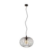 Pendellampe Valor, mørkebrun, stål, Ø 40 cm