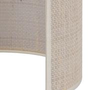 Euluna væglampe jute, hvid/ecru, halvrund, højde 24 cm