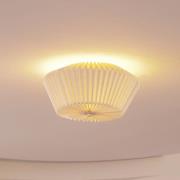 Lindby Magali loftlampe, hvid, papir, Ø 45 cm, E27