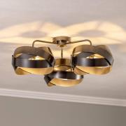 Euluna loftlampe Tornado, antracit, 3 lyskilder