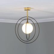 Euluna loftlampe Spinn, 1 lyskilde, glas, Ø 35 cm