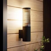Salle udendørs væglampe, højde 31 cm, sort, aluminium