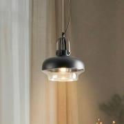 Pendellampe AV-5064-1BSY, skærm i metal og glas