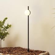 Lindby LED-lampe med jordspyd Darleen, antracit, metal, Ø10cm