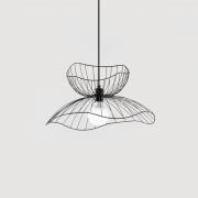 Hængelampe Farac 6390, sort, metal, Ø 50 cm