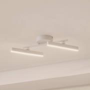 Lindby LED-spotlight Eldrin, hvid, 2 lyskilder, lysliste