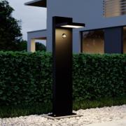 Lucande LED pullert Silvan, 65 cm, sensor, grafitgrå