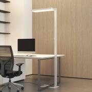 Arcchio LED-gulvlampe Timon, 195 cm, hvid, 54 W, aluminium