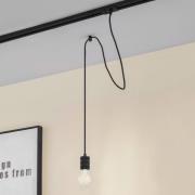 Lindby pendellampe Linaro, Ø 4,6 cm, sort, 1-faset, E27