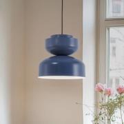 Dalia hængelampe, blå, metalskærm, 30 cm