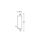 OSRAM LED-pære stang R7s 20W 3,000K 300°