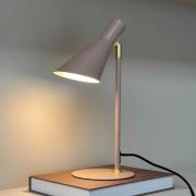 Dyberg Larsen bordlampe DL12, beige, højde 39,5 cm, metal