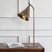 Sivani MR-610 bordlampe, guld antik, metal, højde 50 cm