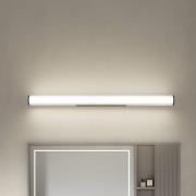 Lindby LED-væglampe Kirka, sort, metal, IP44, 90 cm, CCT