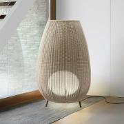 Bover LED-terrasselampe Amphora, 123 cm grafitbrun/beige