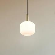 Diva hængelampe, 1 lyskilde, messingfarvet, opal, metal, glas