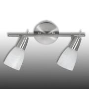 LED loftlampe "Julia" i marmoreret glas, m. 2 lys