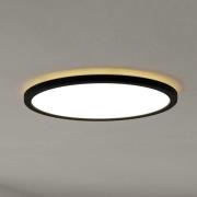 EGLO connect LED-loftlampe Rovito-Z, sort, Ø 39 cm