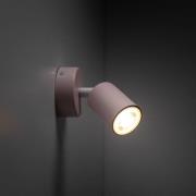 Vægspot Livia, pink, 13 cm, metal, justerbar, GU10