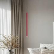 Rulo LED-pendellampe, rød, stål, 3000 K