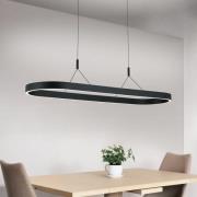Carrara LED-hængelampe, sort, højdejusterbar, CCT
