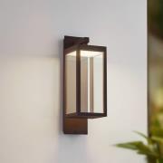 Lucande udendørs LED-væglampe Ferdinand, rust, metal, IP54