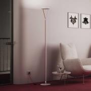 Fabbian LED-gulvlampe Rio, hvid, dæmpbar, 3.000 K, metal