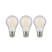 LED-pære Filament mat E27 A60 2,2W 3000K 470lm 3er