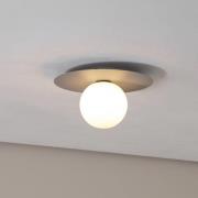 Pixie loftlampe, grå, glas, Ø 25 cm, kugle, G9