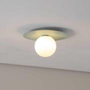 Loftlampe Pixie, mintgrøn, glas, Ø 25 cm, kugle, G9