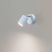 Fun vægspot, lyseblå, 14 cm høj, justerbar, GU10