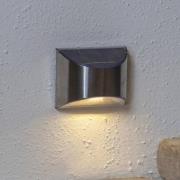 LED-væglampe solcelle Wally, sølv, sæt af 2