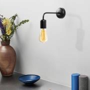 Væglampe Denge 3434 med åben fatning, sort