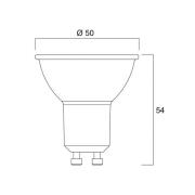 Sylvania LED-reflektorpære GU10 5W 6,500K dæmpbar 36° 550 lm