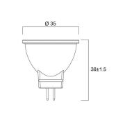 Sylvania LED-reflektorpære GU4 MR11 4W 4.000K 36° 345lm