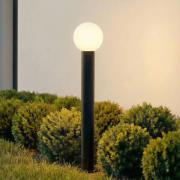 Lindby vejlampe Dangan, hvid, højde 90 cm, glas, metal