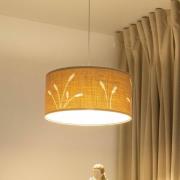 Boho Auris hængelampe, beige, Ø 40 cm, tekstil