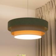 Triniti hængelampe, grøn/beige/creme, Ø 60 cm, tekstil