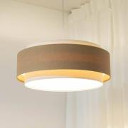 Boho Elegant hængelampe, beige/creme, Ø 60 cm, tekstil