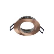 Samsola forsænket loftlampe, kobberfarvet, Ø 8 cm, metal