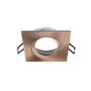 Samsola forsænket loftlampe, kobberfarvet, 9 x 9 cm, metal