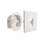 LED-vægindbygningslampe SET Alwaid, hvid 8 x 8 cm, niveau 2.700 K