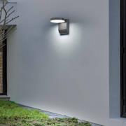 LED-væglampe CMD 9082, antracit, bredde 16 cm, CCT, IP54