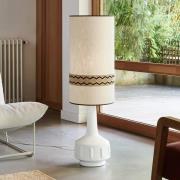 MARKET SET Gulvlampe Jimmy, højde 121 cm Keramik, mønsterbånd