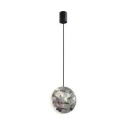 LED-hængelampe Anais, grøn, Ø 17,5 cm, kunststen