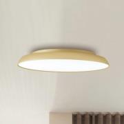 LED-loftlampe Art, Ø 45 cm, creme-guldfarvet, metal