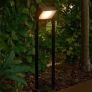 Solar-LED-gadelampe Saulio, sort, aluminium, IP44